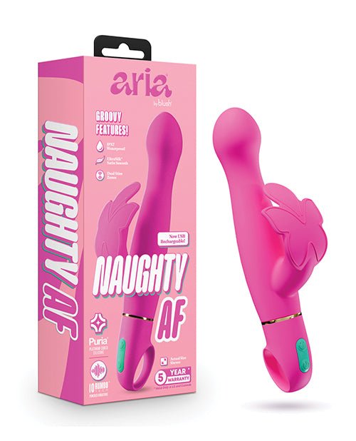 Aria - Naughty AF 2.0 - Rechargeable Vibe - Plum | Shop Lowest Prices at Funlove.com