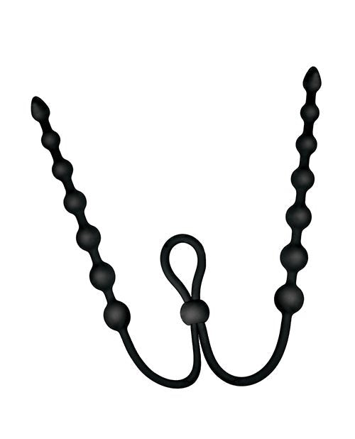 Ass - sation Dual - Ended Anal Beads - Black | Shop Lowest Prices at Funlove.com