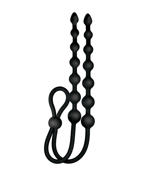 Ass - sation Dual - Ended Anal Beads - Black | Shop Lowest Prices at Funlove.com