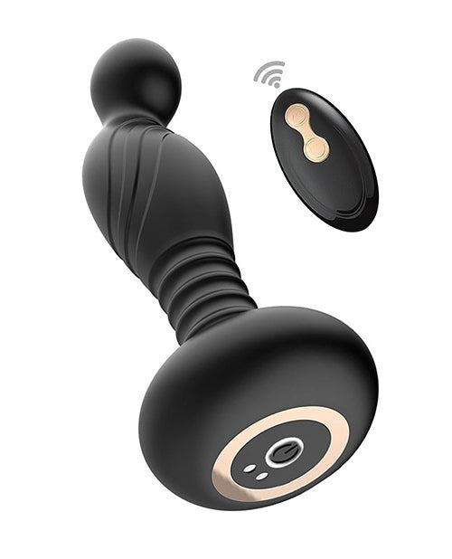 Ass - sation Remote Vibrating P Spot Plug - Black | Shop Lowest Prices at Funlove.com