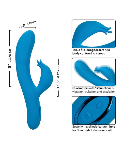 Azure Collection Flutter G Vibrator - Blue | Shop Lowest Prices at Funlove.com