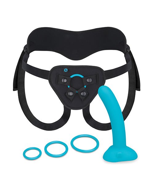 b - Vibe Every Body Strap - On Harness Set With 6" Silicone Dildo Peg | Shop Lowest Prices at Funlove.com