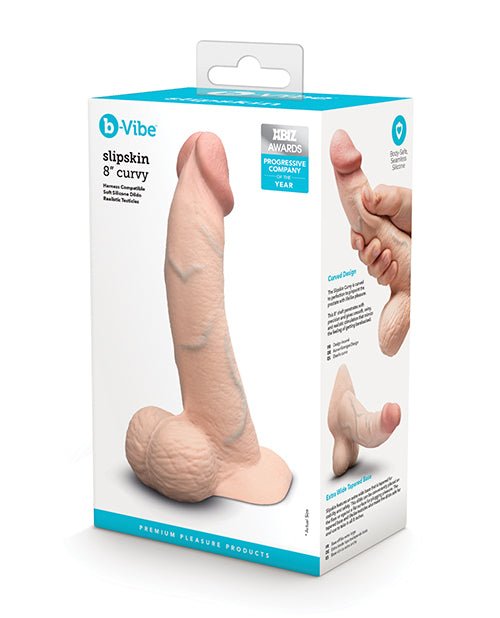 b - Vibe Slipskin 8" Curvy - Cream | Shop Lowest Prices at Funlove.com