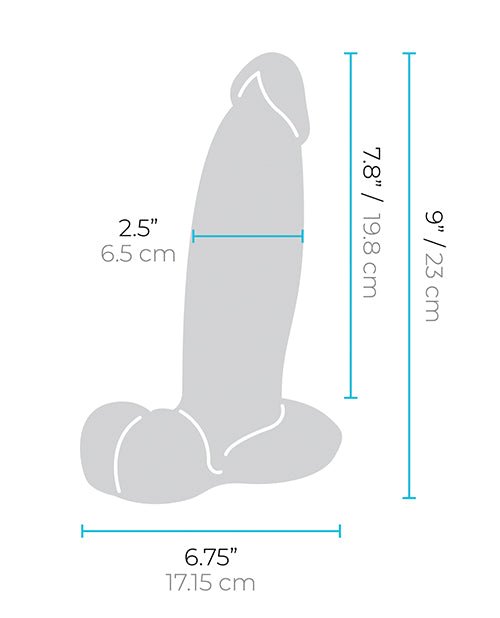 b - Vibe Slipskin 9" Girthy - Mocha | Shop Lowest Prices at Funlove.com