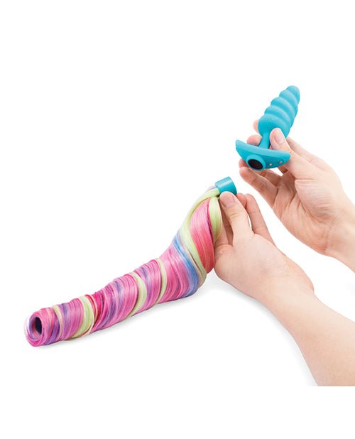b - Vibe - Unicorn Tail Vibrating Butt Plug - Special Edition | Shop Lowest Prices at Funlove.com