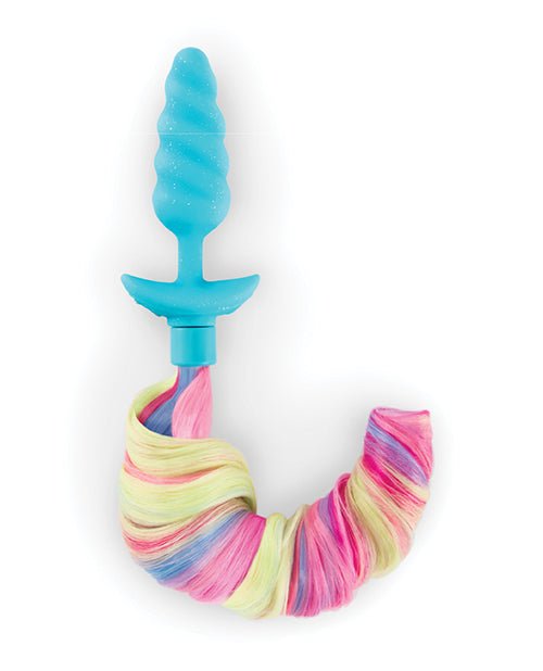 b - Vibe - Unicorn Tail Vibrating Butt Plug - Special Edition | Shop Lowest Prices at Funlove.com