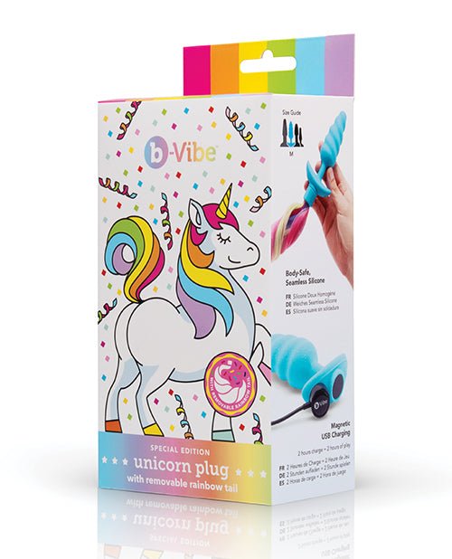b - Vibe - Unicorn Tail Vibrating Butt Plug - Special Edition | Shop Lowest Prices at Funlove.com