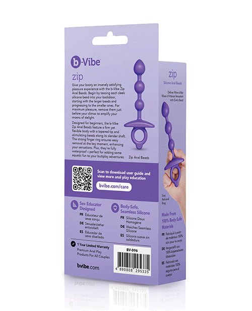 b - Vibe - Zip Silicone Anal Beads | Shop Lowest Prices at Funlove.com