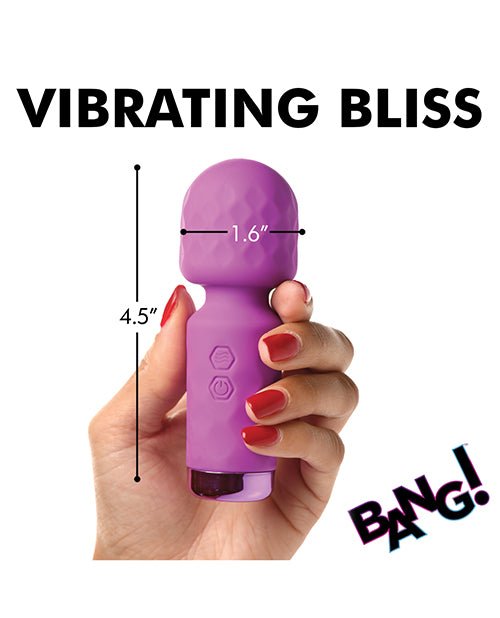 Bang! 10X Mini Silicone Wand - Purple | Shop Lowest Prices at Funlove.com