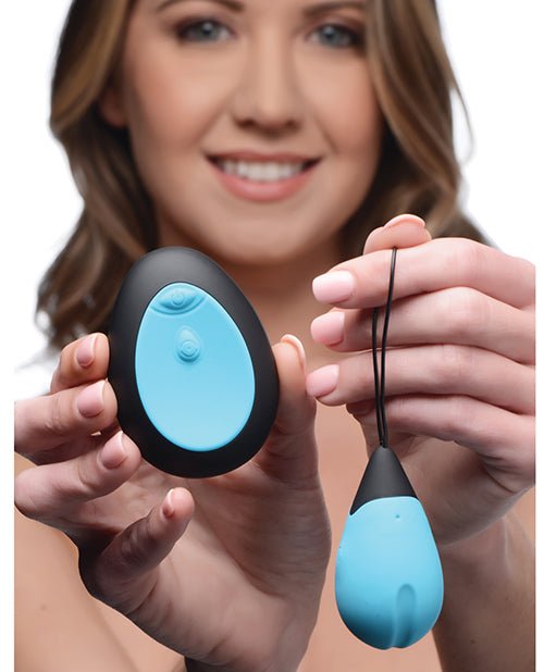 Bang! 10X Silicone Vibrating Egg - Blue | Shop Lowest Prices at Funlove.com