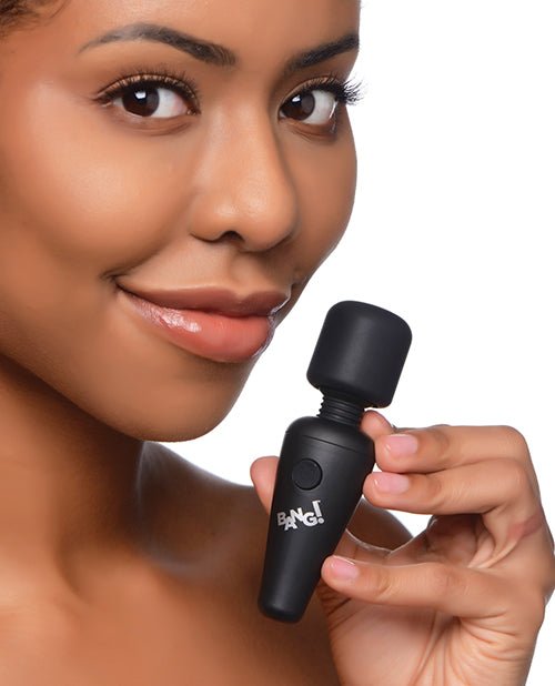 Bang! 10X Vibrating Mini Silicone Wand - Black | Shop Lowest Prices at Funlove.com