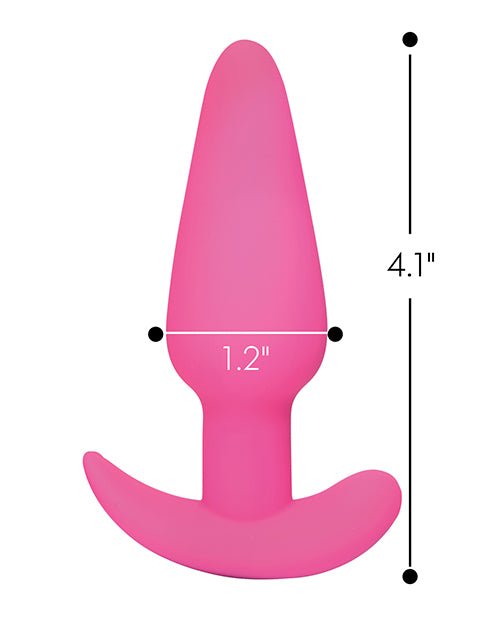 Bang! 21X Vibrating Silicone Butt Plug w/Remote - Pink | Shop Lowest Prices at Funlove.com