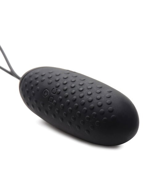 Bang! 28X Nubbed Silicone Egg w/Remote Control - Black | Shop Lowest Prices at Funlove.com