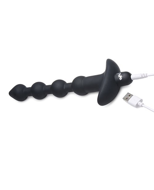 Bang! 28X Vibrating Silicone Anal Beads w/Remote Control - Black | Shop Lowest Prices at Funlove.com