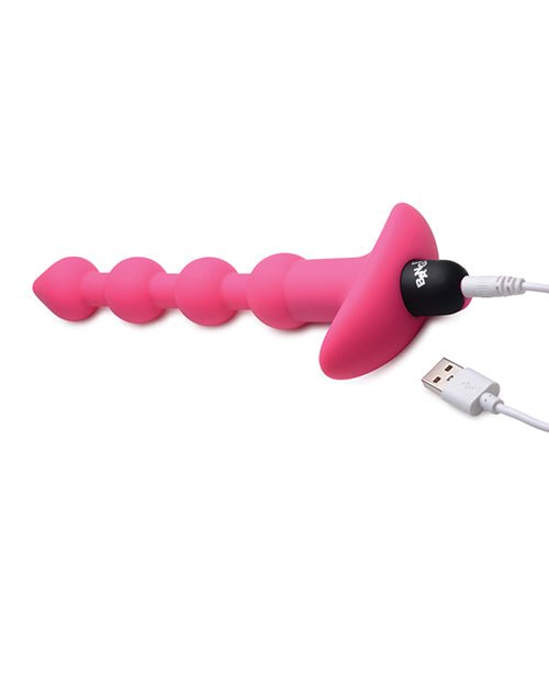 Bang! 28X Vibrating Silicone Anal Beads w/Remote Control - Pink | Shop Lowest Prices at Funlove.com