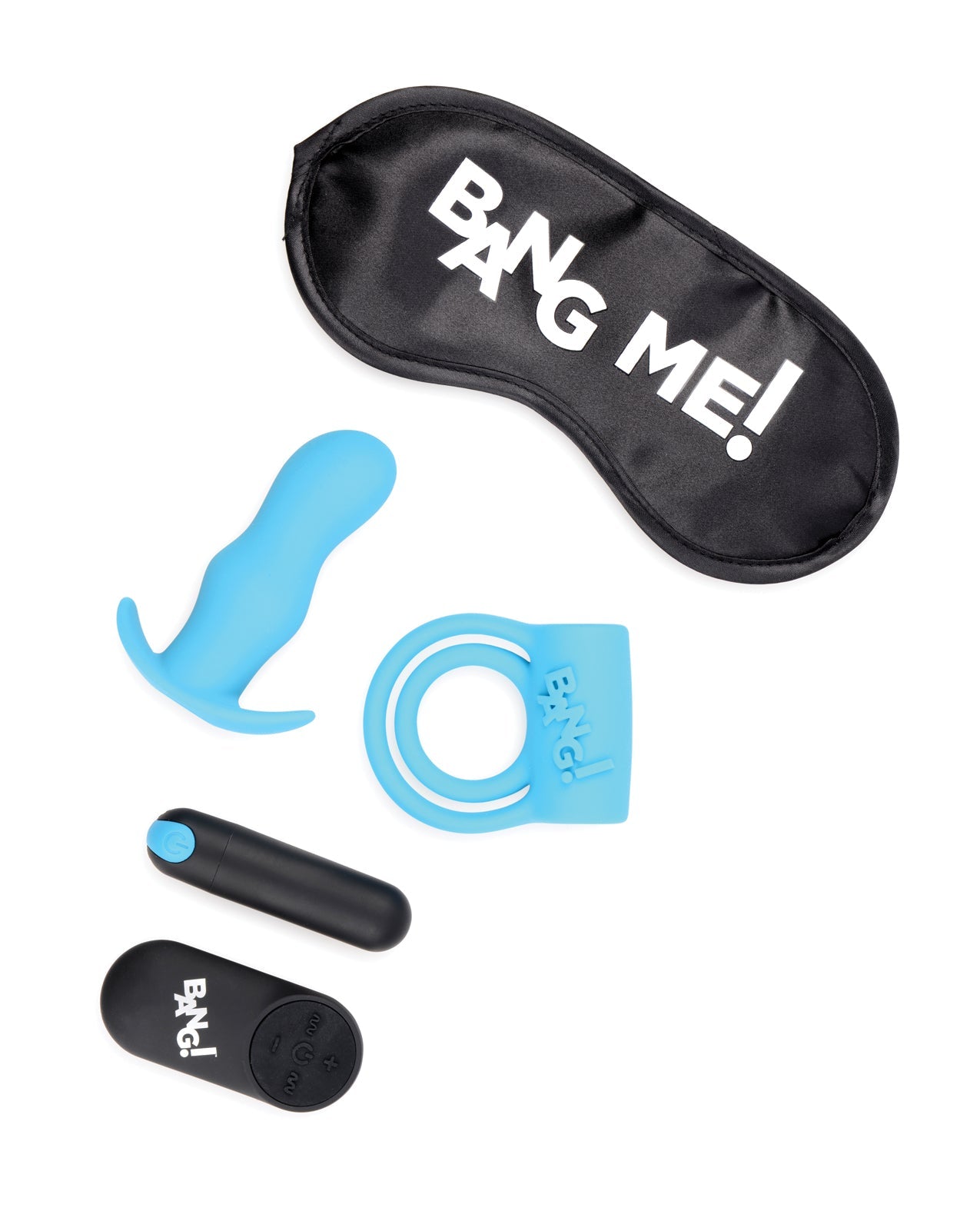 Bang! Duo Blast Remote Control Cock Ring & Butt Plug Vibe Kit - Blue | Shop Lowest Prices at Funlove.com
