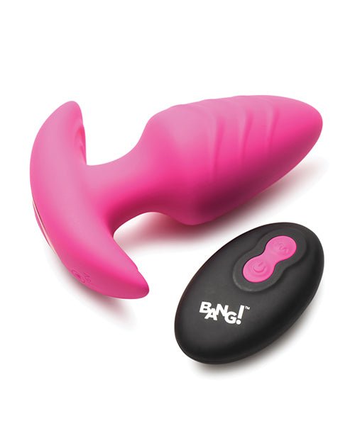 Bang! Rotating & Vibrating Tapered Butt Plug with Remote | Shop Lowest Prices at Funlove.com