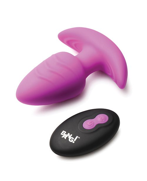 Bang! Rotating & Vibrating Tapered Butt Plug with Remote | Shop Lowest Prices at Funlove.com