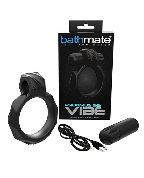 Bathmate Maximus Vibe 55 Cock Ring - Black | Shop Lowest Prices at Funlove.com