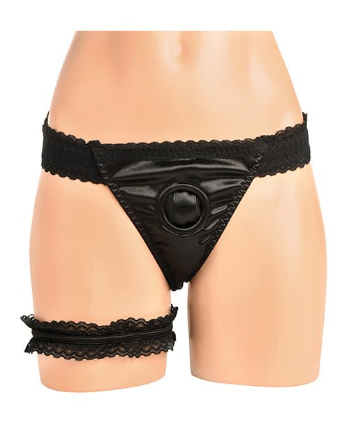 Bedroom Bliss Jolie Strap - On Panty Harness & Garter - Medium | Shop Lowest Prices at Funlove.com