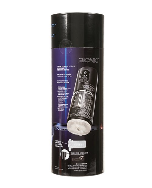 Bionic Beaded Power Stroker - Black | Shop Lowest Prices at Funlove.com