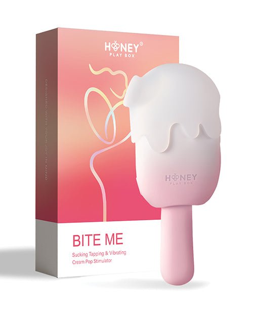 Bite Me Sucking, Tapping & Vibrating Cream Pop Stimulator | Shop Lowest Prices at Funlove.com