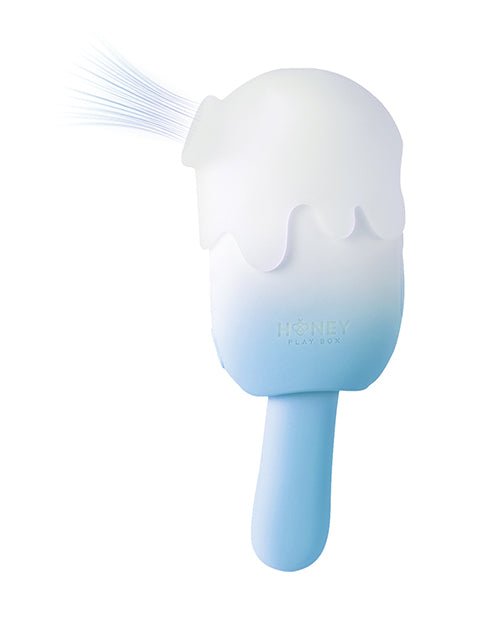 Bite Me Sucking, Tapping & Vibrating Cream Pop Stimulator - Blue/White | Shop Lowest Prices at Funlove.com
