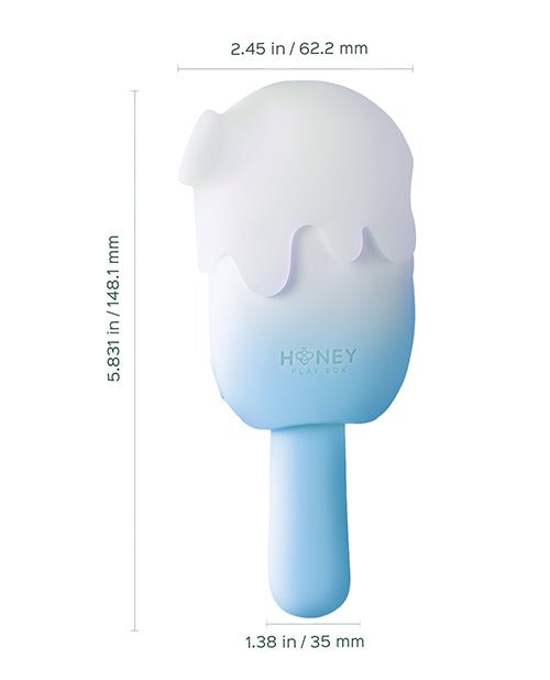 Bite Me Sucking, Tapping & Vibrating Cream Pop Stimulator - Blue/White | Shop Lowest Prices at Funlove.com