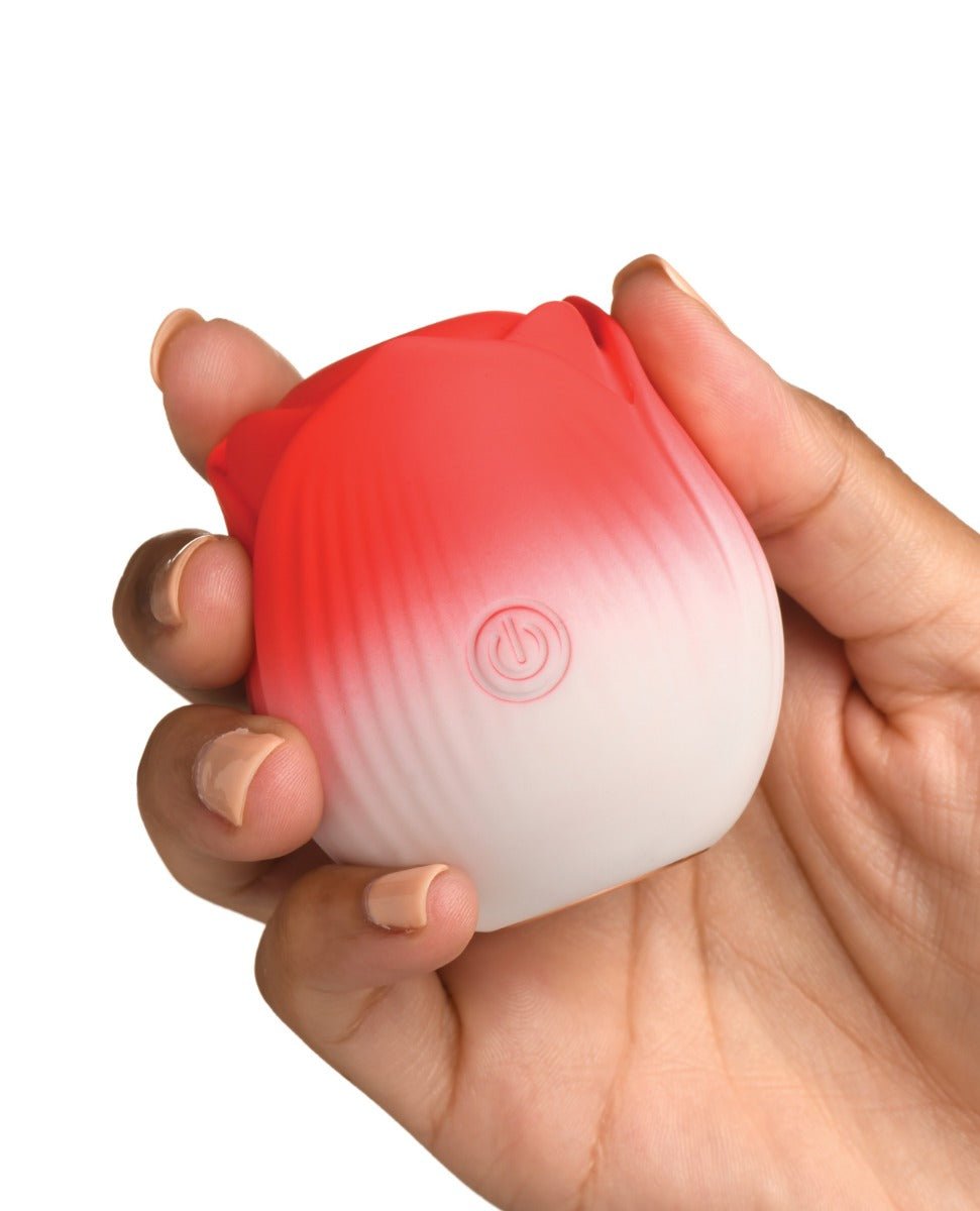 Bloomgasm Pulsing Petals Throbbing Rose Stimulator - Red | Shop Lowest Prices at Funlove.com