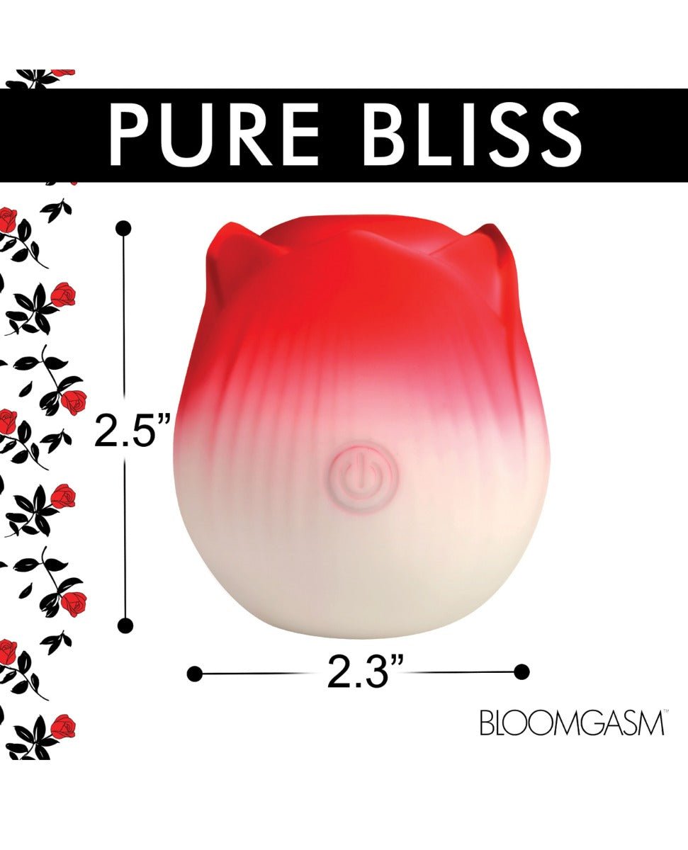 Bloomgasm Pulsing Petals Throbbing Rose Stimulator - Red | Shop Lowest Prices at Funlove.com