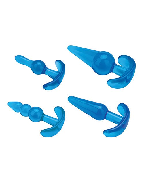 Blue Line C & B 4 pc Anal Training Set - Jelly Blue | Shop Lowest Prices at Funlove.com
