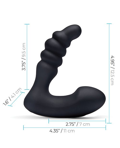 Blue Line Vibrating Prostate Prodder w/Remote - Black | Shop Lowest Prices at Funlove.com