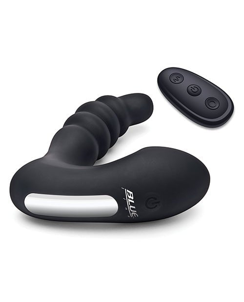 Blue Line Vibrating Prostate Prodder w/Remote - Black | Shop Lowest Prices at Funlove.com