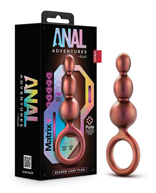 Blush Anal Adventures Matrix Beaded Loop Plug | Shop Lowest Prices at Funlove.com