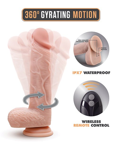 Blush Dr. Skin Dr Ethan 8.5" Gyrating Dildo - Beige | Shop Lowest Prices at Funlove.com