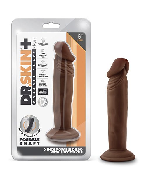 Blush Dr. Skin Plus 7" Posable Dildo | Shop Lowest Prices at Funlove.com