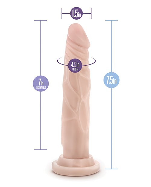 Blush Dr. Skin Silicone Dr. Carter 7.5" Dildo | Shop Lowest Prices at Funlove.com