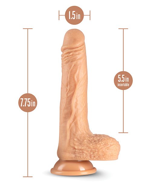 Blush Dr. Skin Silicone Dr. Grey 7" Thrusting Dildo - Vanilla | Shop Lowest Prices at Funlove.com