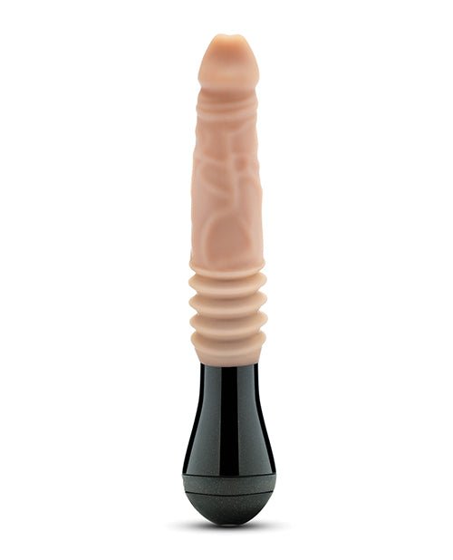 Blush Dr. Skin Silicone Dr. Knight Thrusting Gyrating Vibrating Dildo - Beige | Shop Lowest Prices at Funlove.com