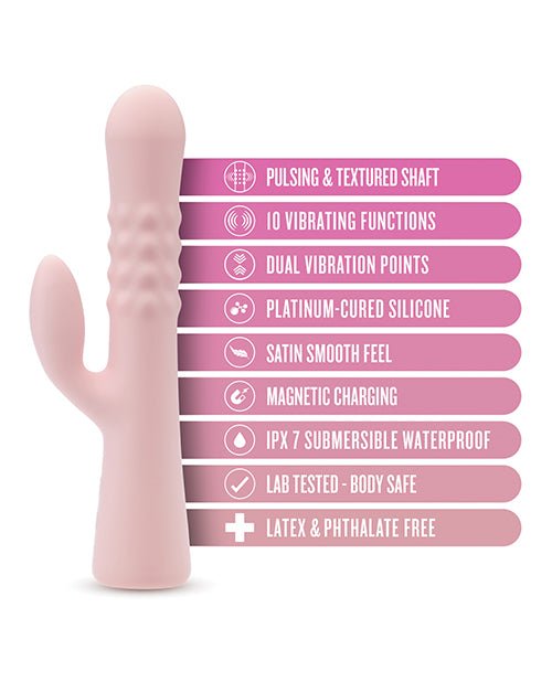 Blush Jaymie Rabbit Vibrator | Shop Lowest Prices at Funlove.com