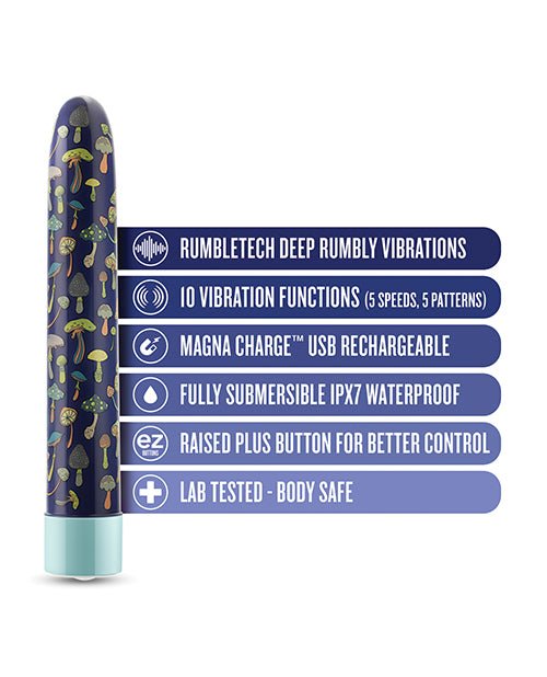 Blush Limited Addiction Dreamscape 7" Rechargeable Vibe - Blue | Shop Lowest Prices at Funlove.com