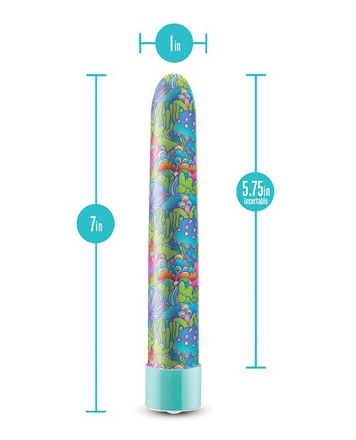 Blush Limited Addiction Utopia 7" Rechargeable Vibe - Aqua | Shop Lowest Prices at Funlove.com