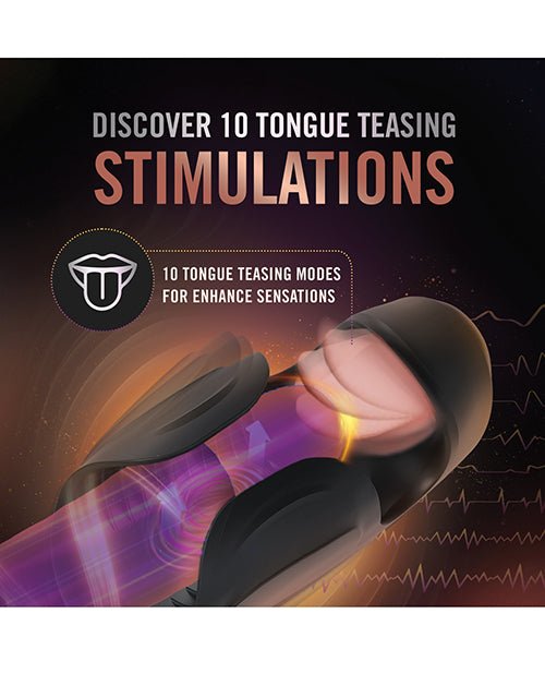 Blush M For Men - Lickety Split - Vibrating Penis Head Stimulator - Black | Shop Lowest Prices at Funlove.com