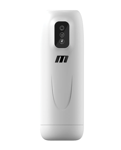 Blush M for Men Robo Bator Powered Vibrating Stroker - White | Shop Lowest Prices at Funlove.com
