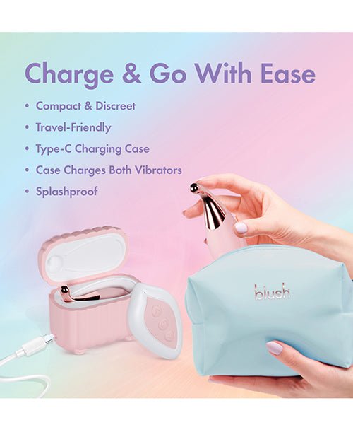Blush Play With Me Wanderlust 4 Piece Vibrator Set - Pink | Shop Lowest Prices at Funlove.com