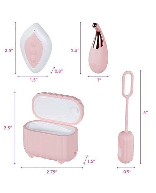 Blush Play With Me Wanderlust 4 Piece Vibrator Set - Pink | Shop Lowest Prices at Funlove.com