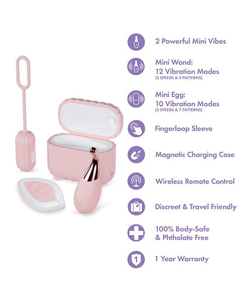 Blush Play With Me Wanderlust 4 Piece Vibrator Set - Pink | Shop Lowest Prices at Funlove.com