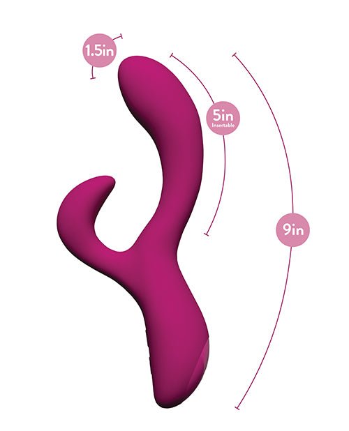 Blush Quinn Rabbit Vibrator - Burgundy | Shop Lowest Prices at Funlove.com