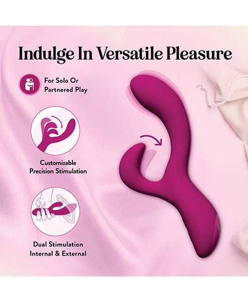 Blush Quinn Rabbit Vibrator - Burgundy | Shop Lowest Prices at Funlove.com