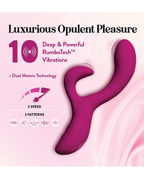Blush Quinn Rabbit Vibrator - Burgundy | Shop Lowest Prices at Funlove.com